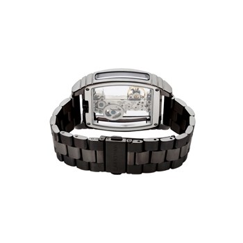 Discovery Wolver Bridge Mechanical - Montre homme - Mouvement automatique squelette 2 aiguilles - Noir