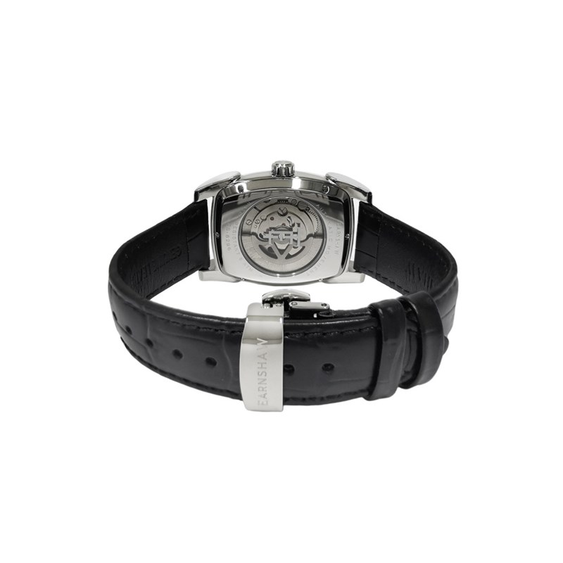 Heritage Kensington Multifonction Automatic - Montre homme - Boitier argent - Bracelet cuir noir - vue 4