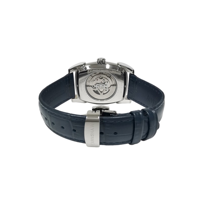 Heritage Kensington Multifonction Automatic - Montre homme - Boitier argent - Bracelet cuir bleu - vue 4