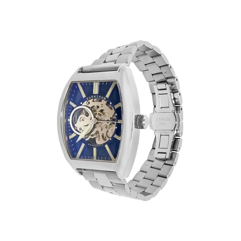 Heritage Beauchamp Skeleton Automatic - Montre homme - Mouvement automatique squelette 3 aiguilles - Cadran bleu