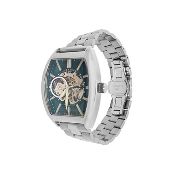 Heritage Beauchamp Skeleton Automatic  - Montre homme - Mouvement automatique squelette 3 aiguilles - Cadran vert