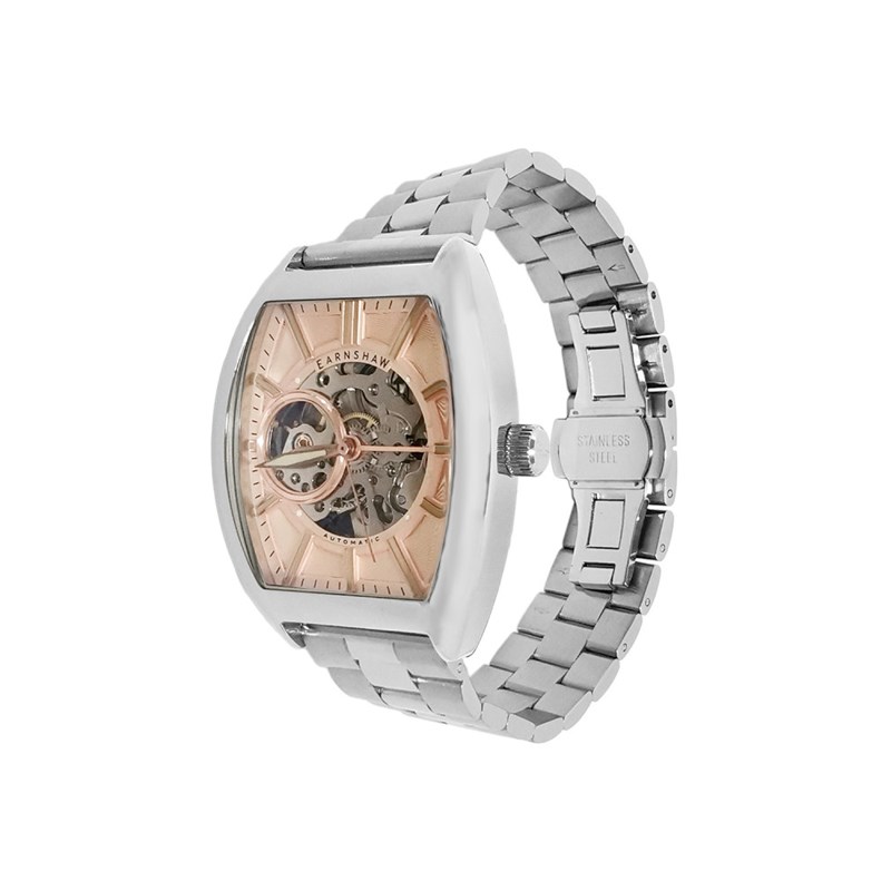 Heritage Beauchamp Skeleton Automatic - Montre homme - Mouvement automatique squelette 3 aiguilles - Cadran doré rose