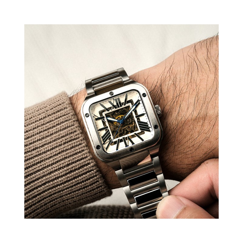 ENGINEER LENNOX SKELETON AUTOMATIC - Montre homme - Mouvement automatique squelette 3 aiguilles - Cadran blanc - vue 5