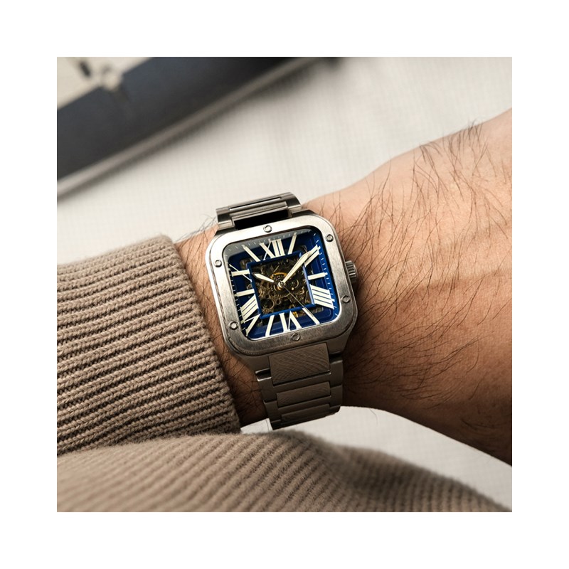 ENGINEER LENNOX SKELETON AUTOMATIC - Montre homme - Mouvement automatique squelette 3 aiguilles - Cadran bleu - vue 5