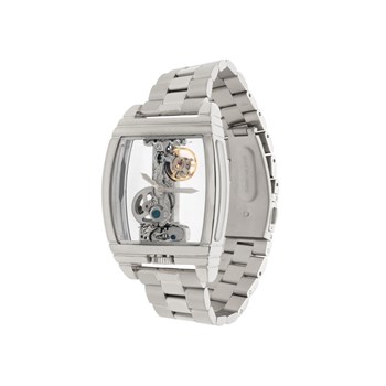 Discovery Wolver Bridge Mechanical - Montre homme - Mouvement automatique squelette 2 aiguilles - Argent