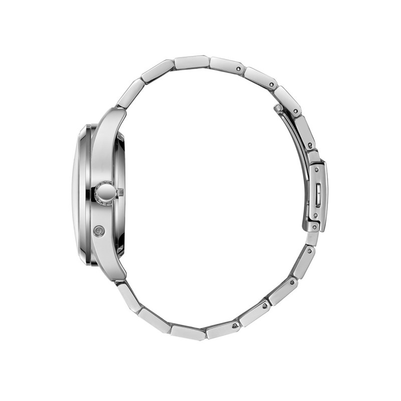 MICHAEL - Montre Homme - Analogique Mouvement Automatique Multifonction - Boitier rond en métal argenté - Cadran bleu - vue 3