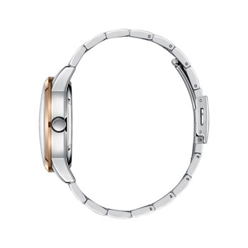 LEO - Montre Homme - Analogique Mouvement Squelette Automatique - Boitier rond en métal - Cadran blanc