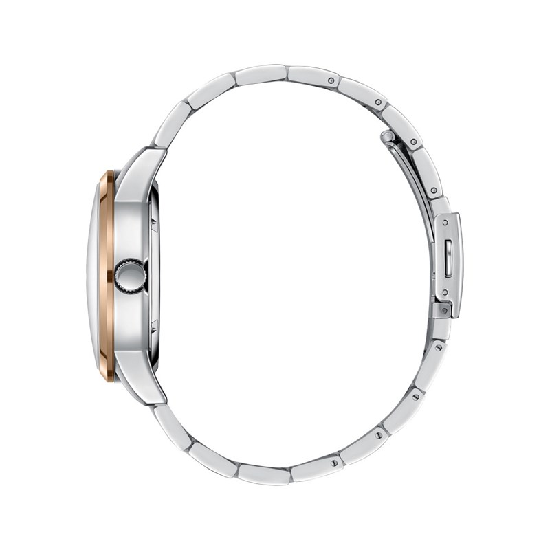 LEO - Montre Homme - Analogique Mouvement Squelette Automatique - Boitier rond en métal - Cadran blanc - vue 3