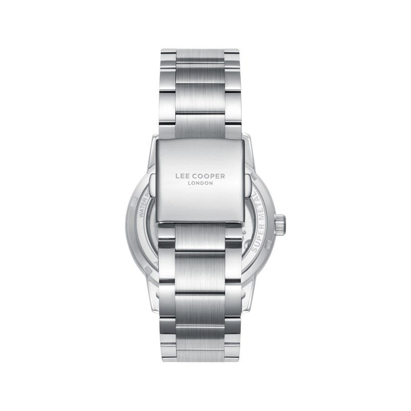LEO - Montre Homme - Analogique Mouvement Squelette Automatique - Boitier rond en métal - Cadran blanc - vue 4