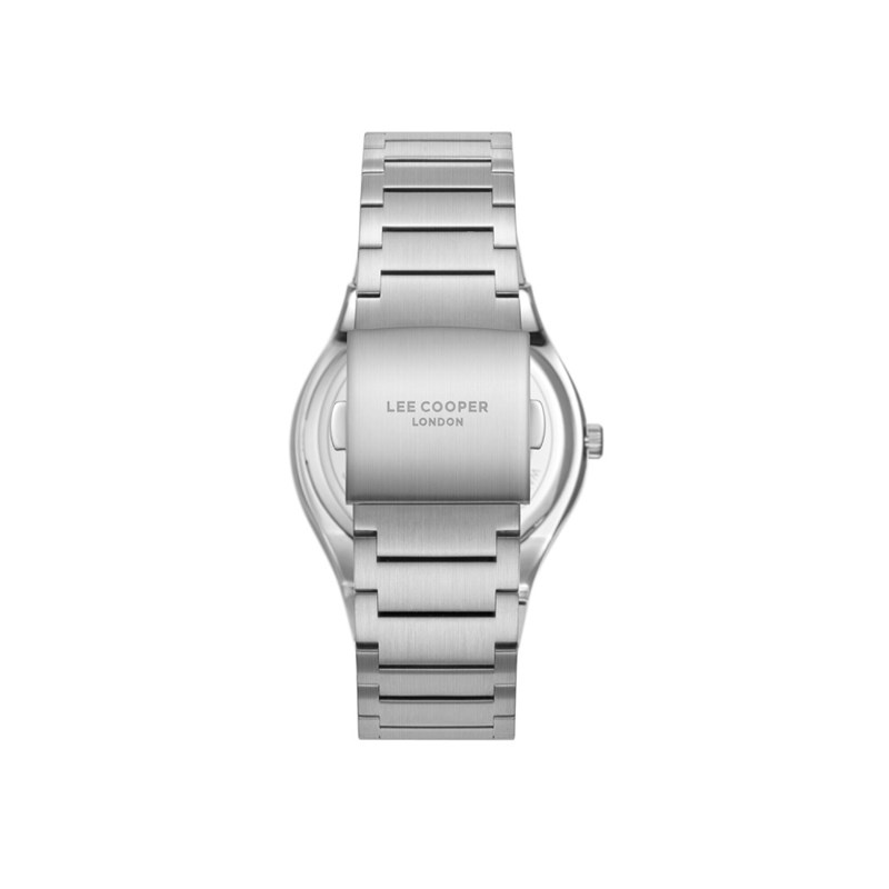 SIMON - Montre Homme - Analogique Mouvement Quartz 3 aiguilles - Boitier rond en métal argenté - Cadran blanc - vue 4