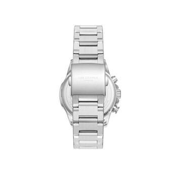 RONALD - Montre Homme - Analogique Mouvement Quartz Multifonction - Boitier rond en métal argenté