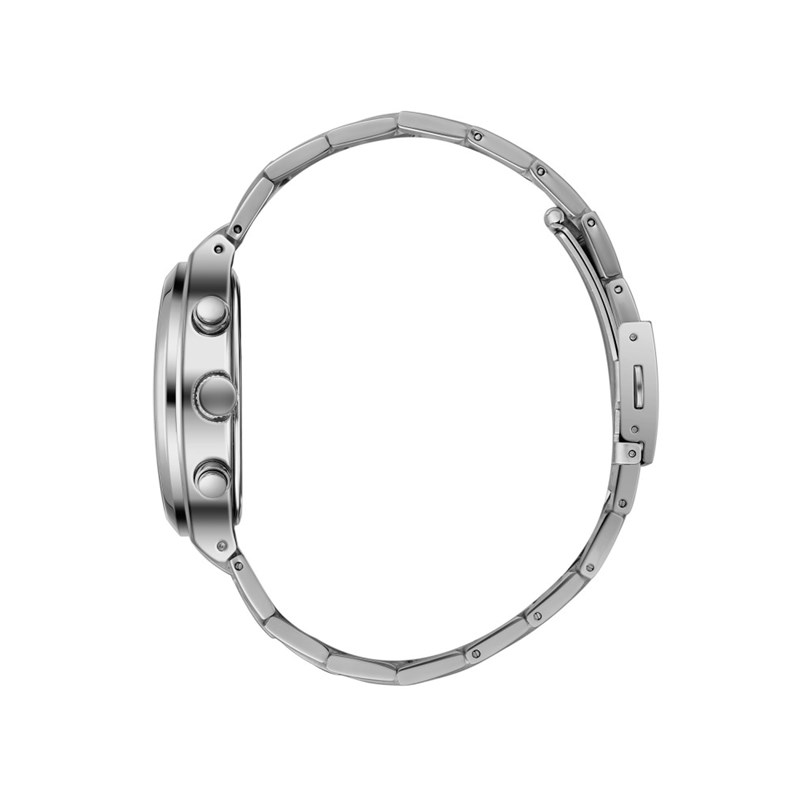 JOSHUA - Montre Homme - Analogique Mouvement Quartz Multifonction - Boitier carré en métal argenté - vue 3