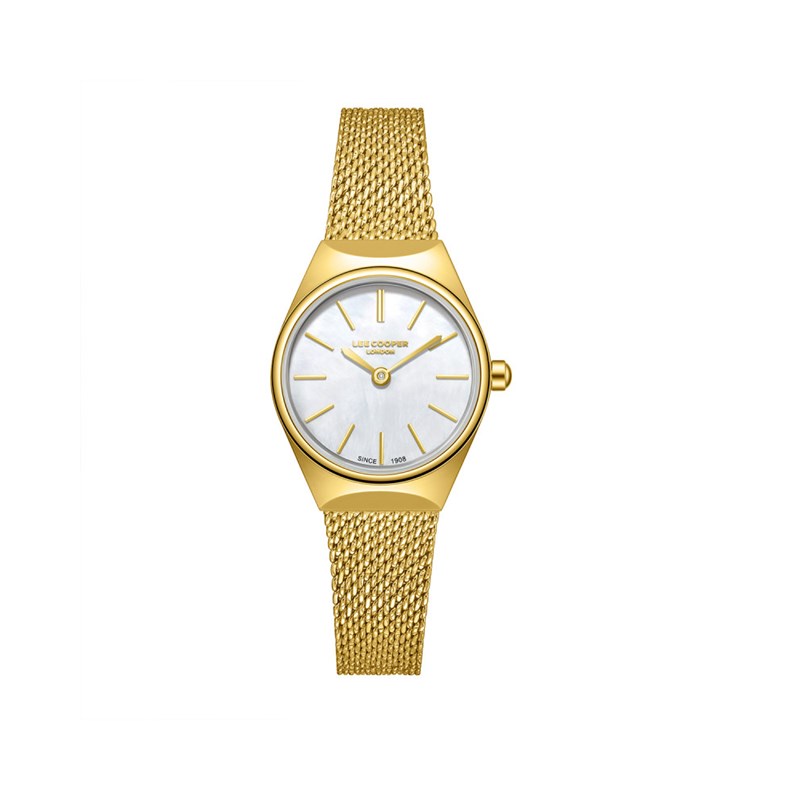 JASMINE - Montre Femme - Analogique Mouvement Quartz 2 aiguilles - Boitier rond en métal - Cadran nacré blanc