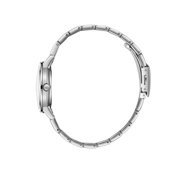 SOPHIA - Montre Femme - Analogique Mouvement Quartz 3 aiguilles et date - Boitier rond en métal - Cadran soleillé bleu