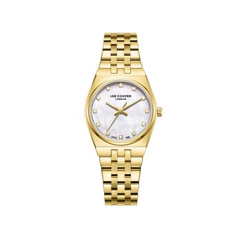 SUZANNE - Montre Femme - Analogique Mouvement Quartz 3 aiguilles - Boitier tonneau en métal - Cadran nacré blanc