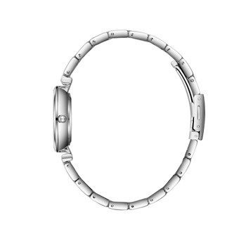 MILLIE - Montre Femme - Analogique Quartz 2 aiguilles - Boitier rond en métal - Cadran nacré - Bracelet en métal argenté