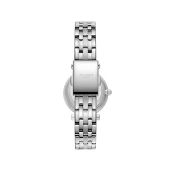 MILLIE - Montre Femme - Analogique Quartz 2 aiguilles - Boitier rond en métal - Cadran nacré - Bracelet en métal argenté