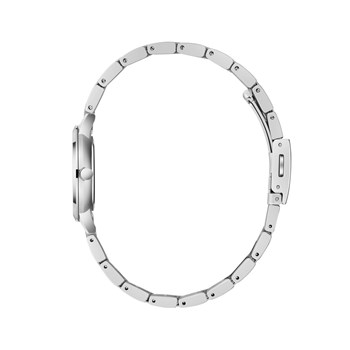 LORNA - Montre Femme - Analogique Quartz 3 aiguilles - Boitier rond en métal - Cadran nacré blanc