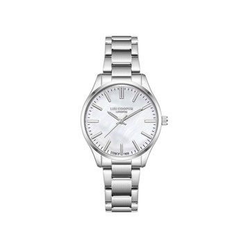 SCARLETT - Montre Femme - Analogique Quartz 3 aiguilles - Boitier rond en métal argenté - Cadran soleillé blanc