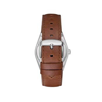 LOÏC - Montre Homme - Analogique Mouvement Quartz 3 aiguilles et date - Boitier tonneau en métal argenté - Cadran gris