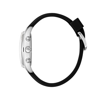 RODOLPHE - Montre Homme - Analogique Mouvement Multifonction - Boitier coussin en métal argenté - Cadran anthracite