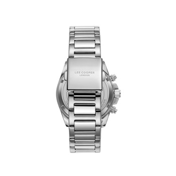 LANDRY - Montre Homme - Analogique Mouvement Multifonction - Boitier rond en métal argenté - Cadran gris