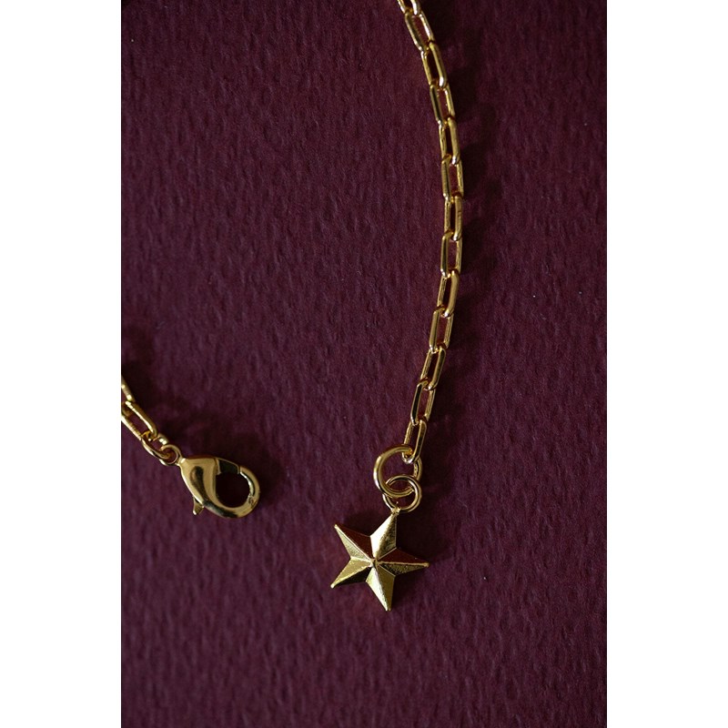 bracelet étoile doré à l'or fin - RAOUL - vue 3