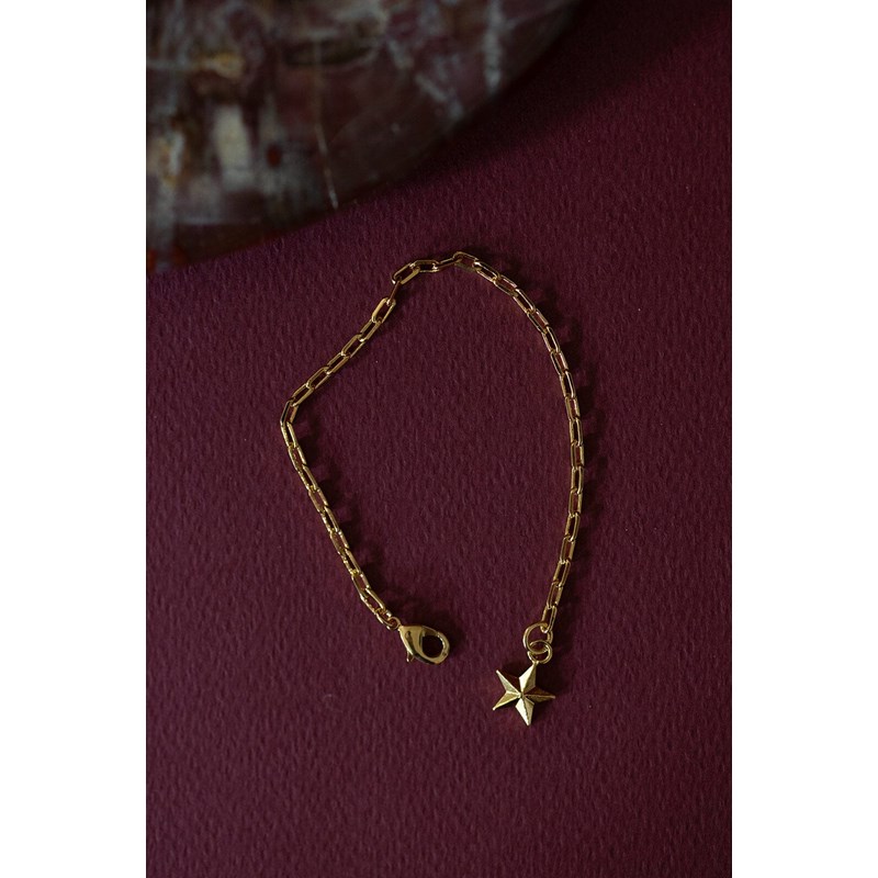 bracelet étoile doré à l'or fin - RAOUL - vue 5