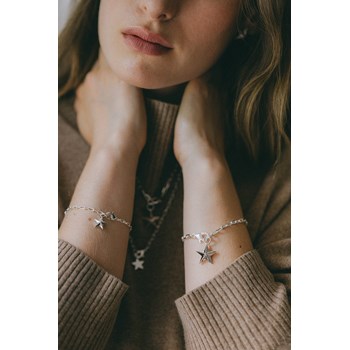 bracelet étoile plaqué argent - RAOUL