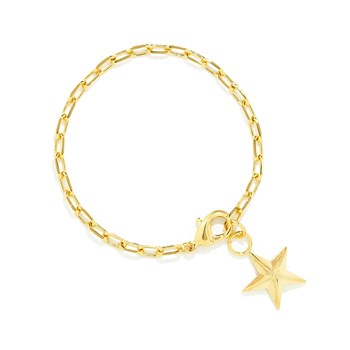 maxi bracelet étoile doré à l'or fin - RAOUL