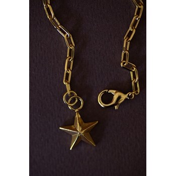 maxi bracelet étoile doré à l'or fin - RAOUL
