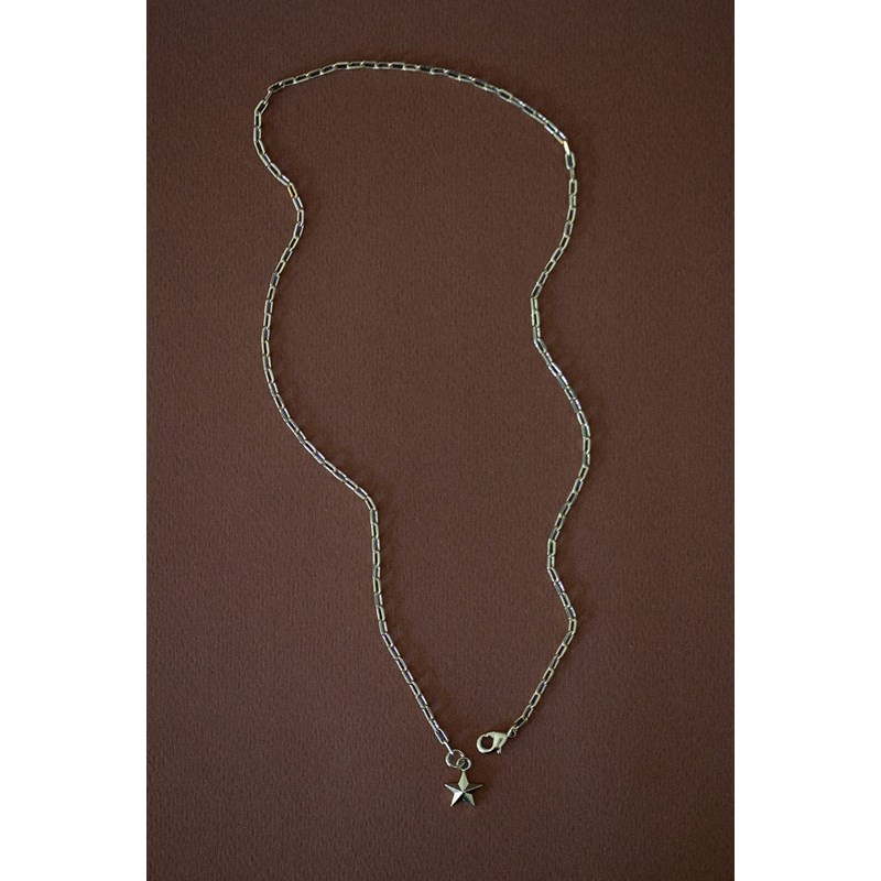 collier étoile plaqué argent - RAOUL - vue 3