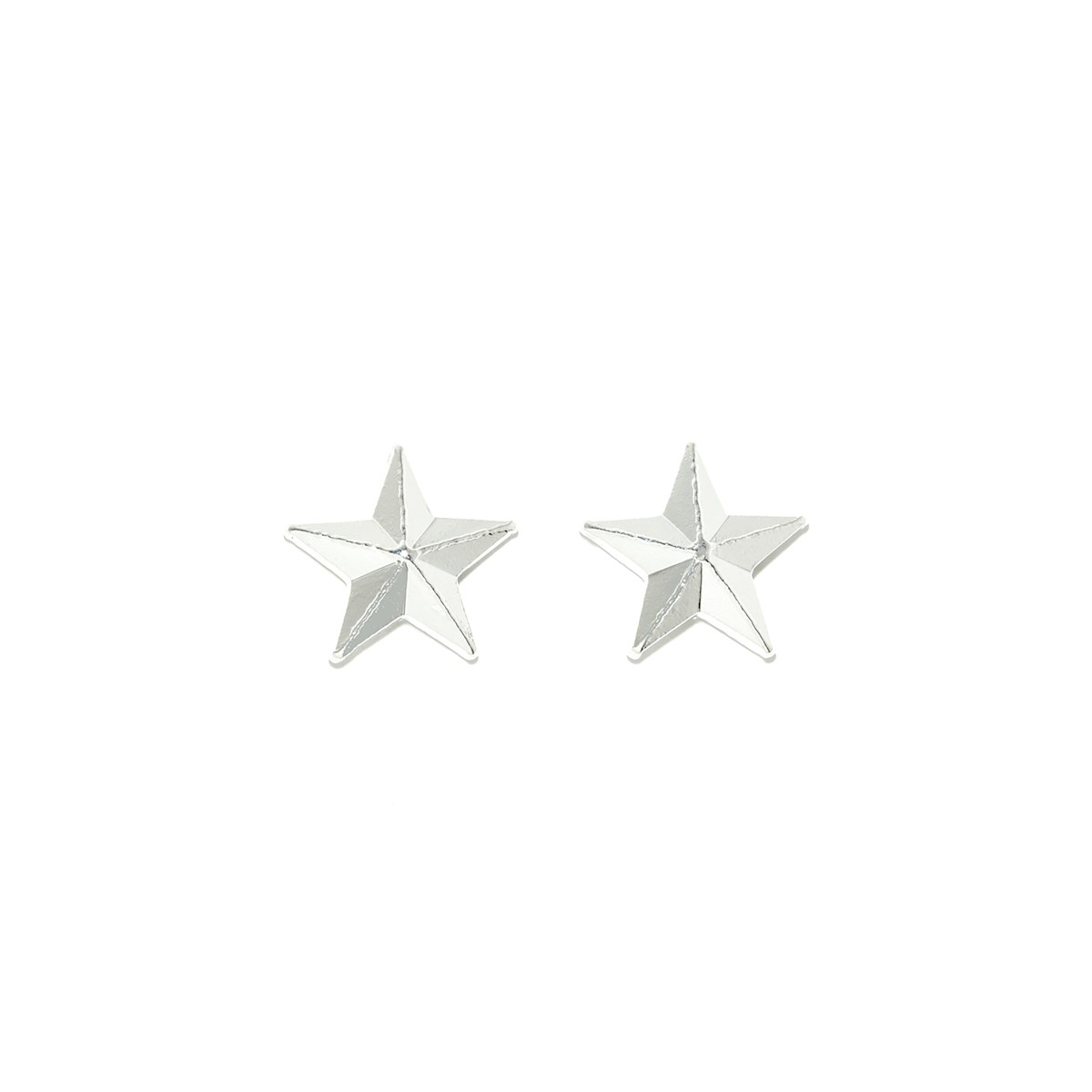 mini boucles d'oreilles puces étoiles plaqué argent - RAOUL