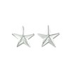 boucles d'oreilles puces étoiles plaqué argent - RAOUL - vue V1