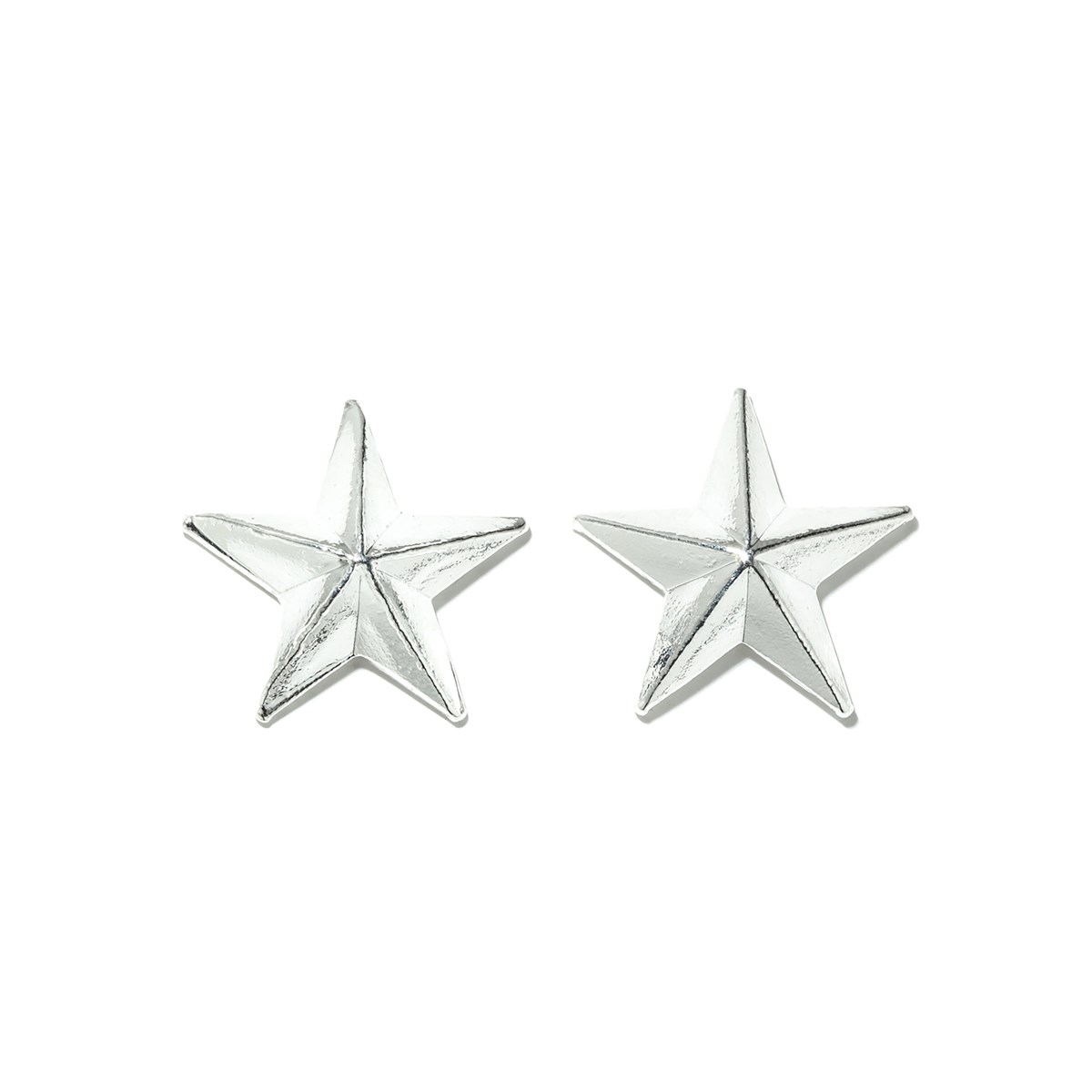 boucles d'oreilles puces étoiles plaqué argent - RAOUL