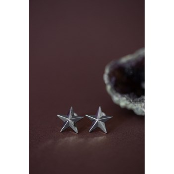 boucles d'oreilles puces étoiles plaqué argent - RAOUL