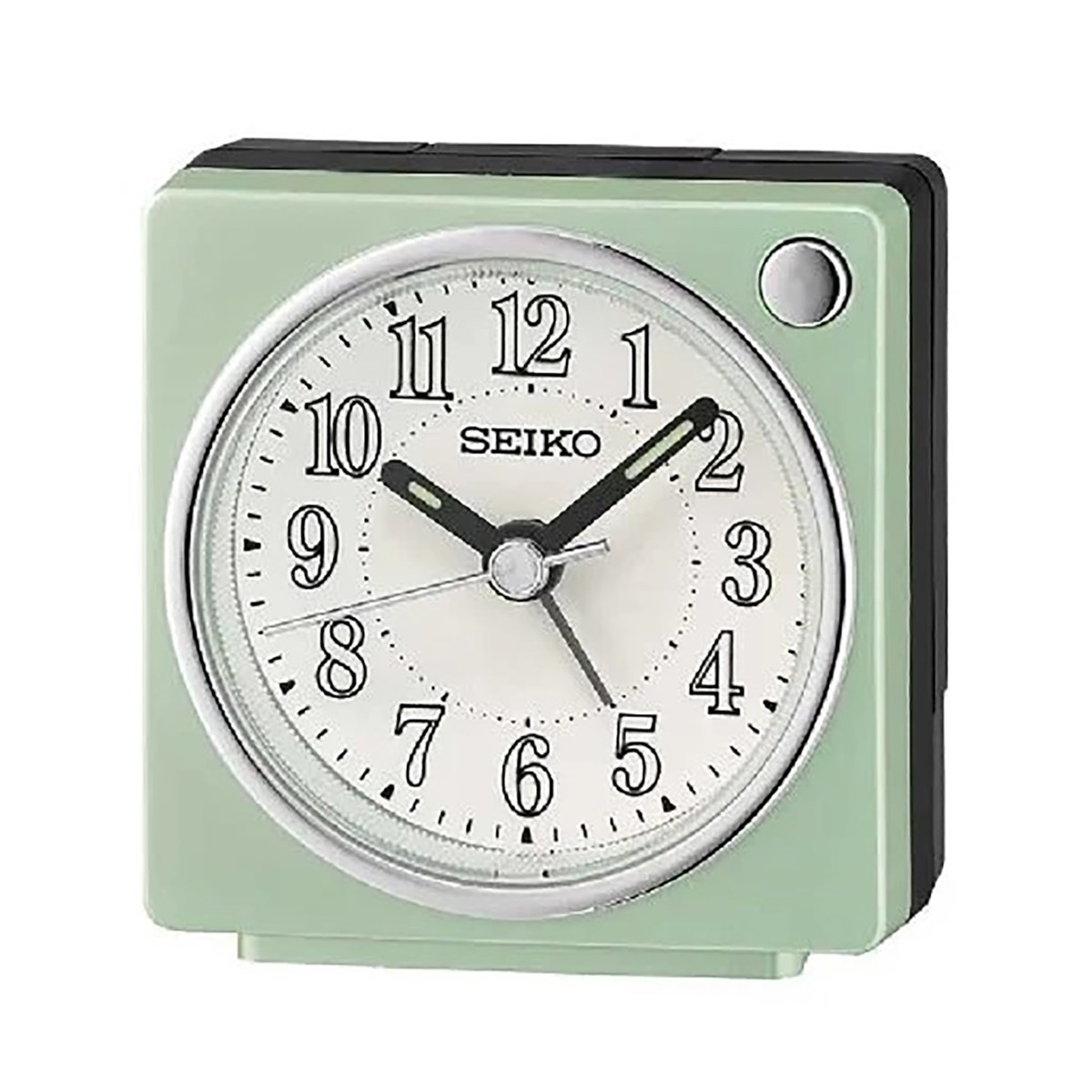 Réveil Seiko plastique vert perle