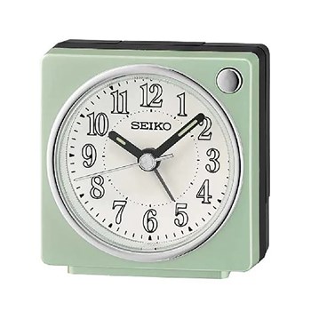 Réveil Seiko plastique vert perle