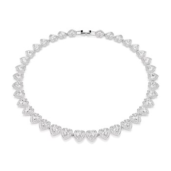 Collier Tennis Ariana Grande x Swarovski Angelic
coeurs argentés perles de cristal