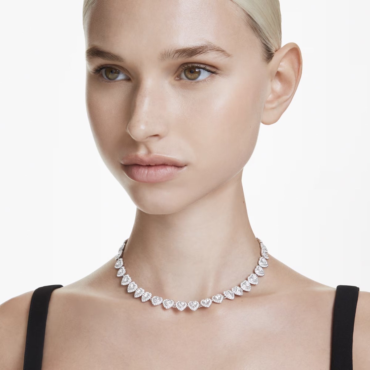 Ariana Grande x Swarovski Engelachtige Tennisketting
zilveren harten kristallen kralen - bekijk 2