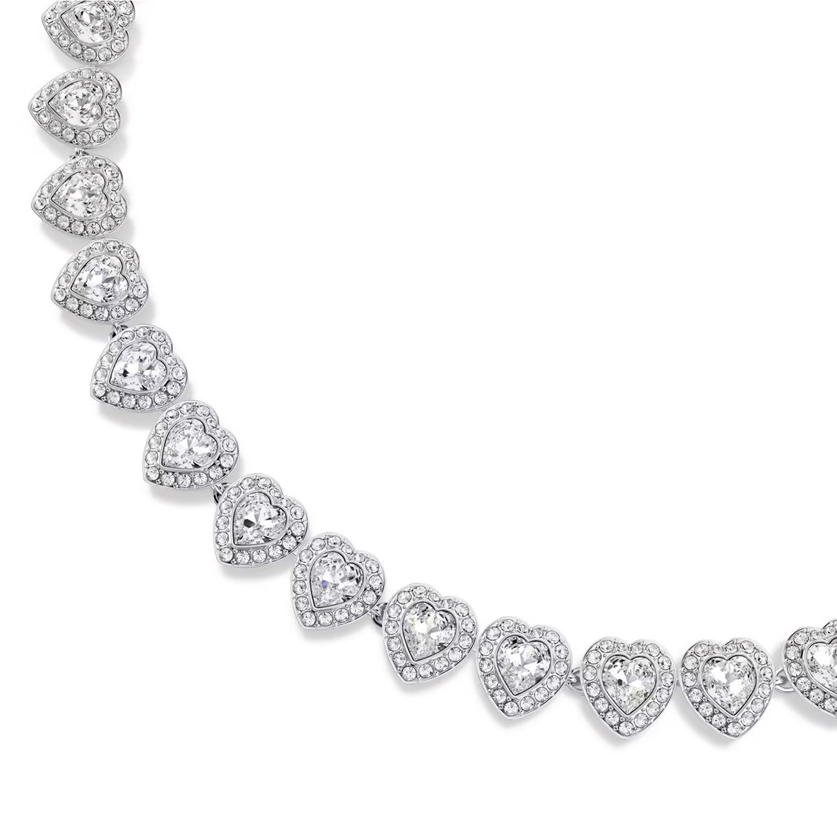 Ariana Grande x Swarovski Engelachtige Tennisketting
zilveren harten kristallen kralen - bekijk 3
