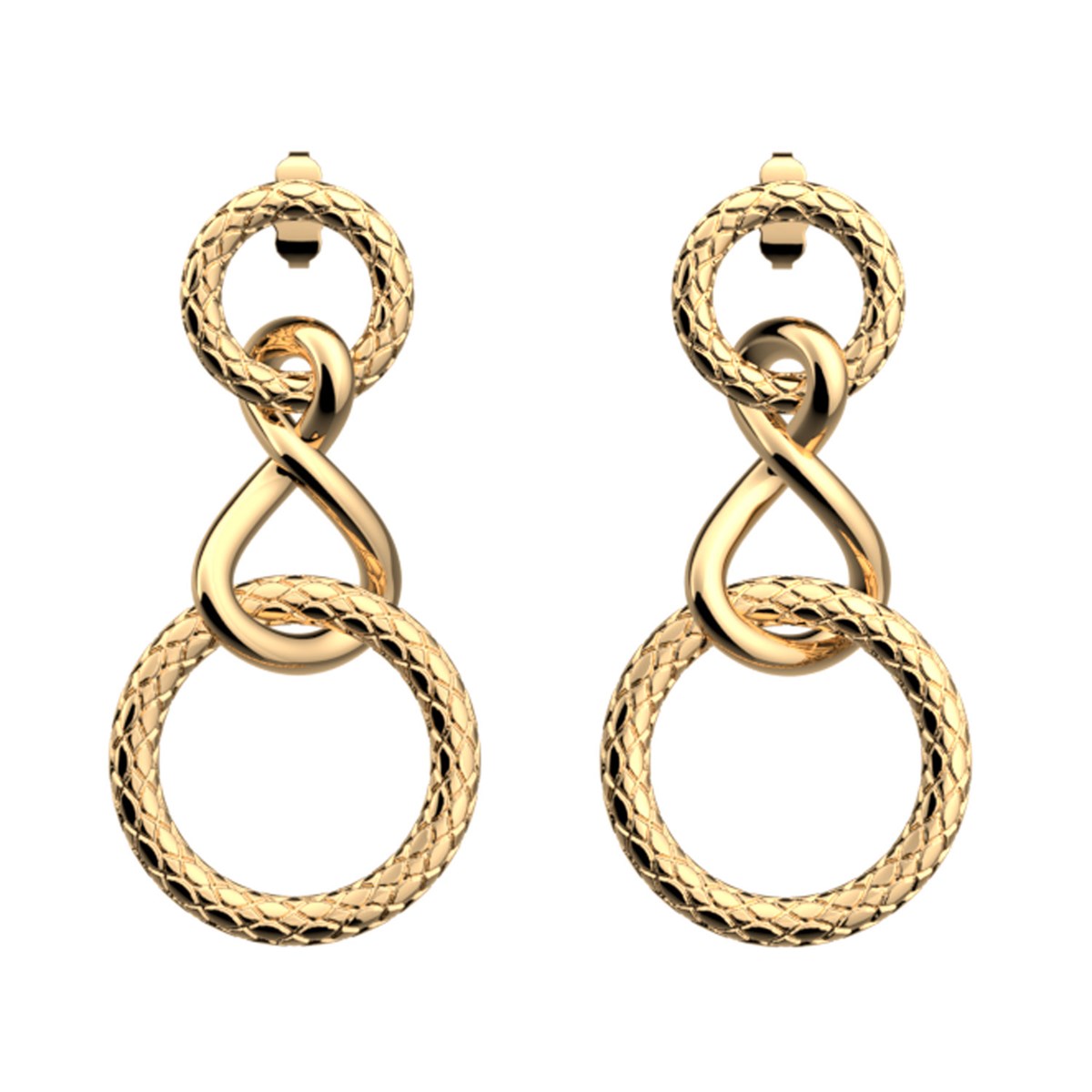 Les Georgettes Icône Infini earrings
Timeless golden brass