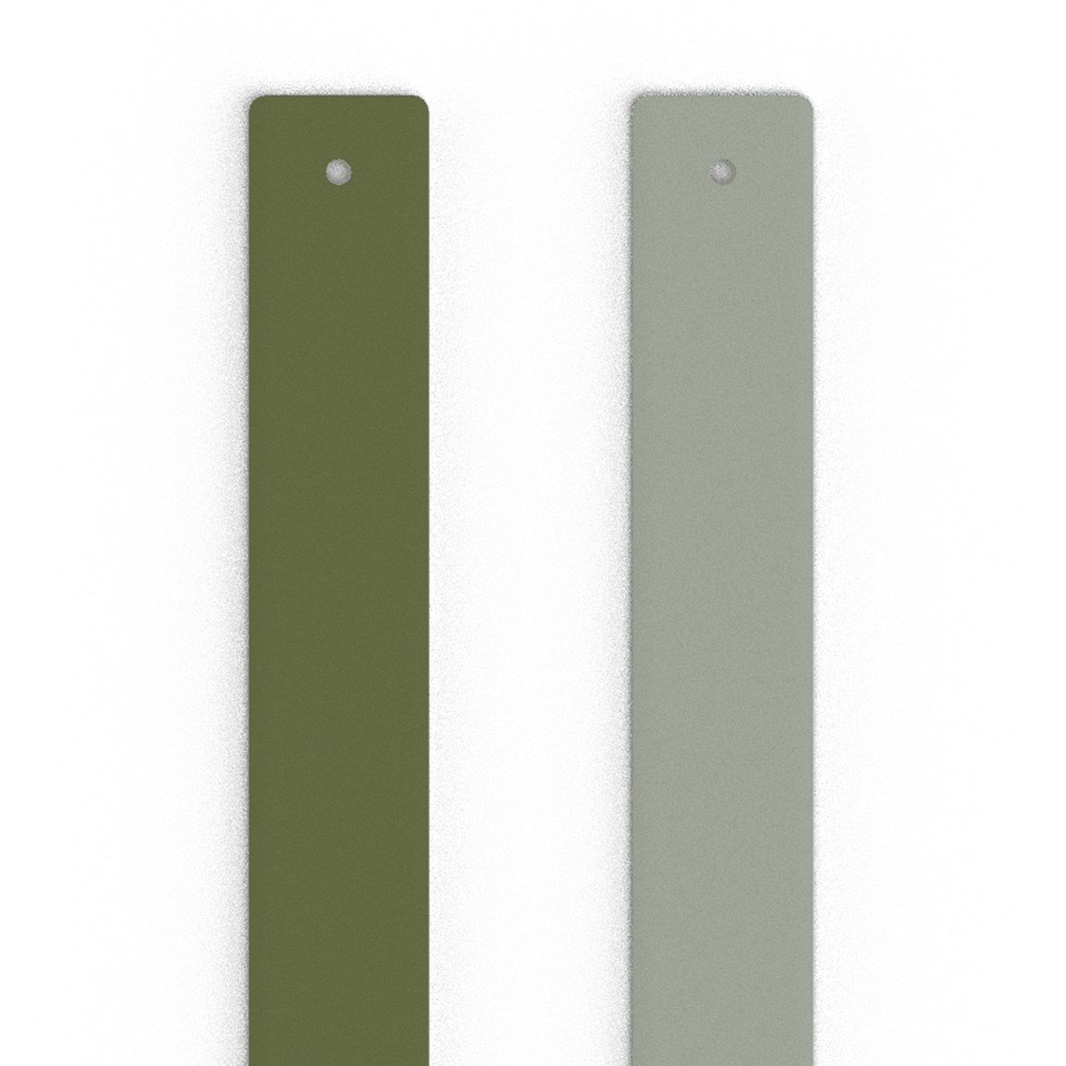 Cuir manchette Les Georgettes olive/eau douce 14mm