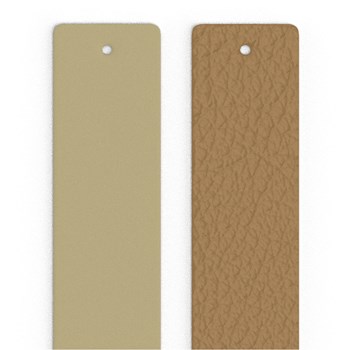 Cuir manchette Les Georgettes caramel/sable fin 25mm