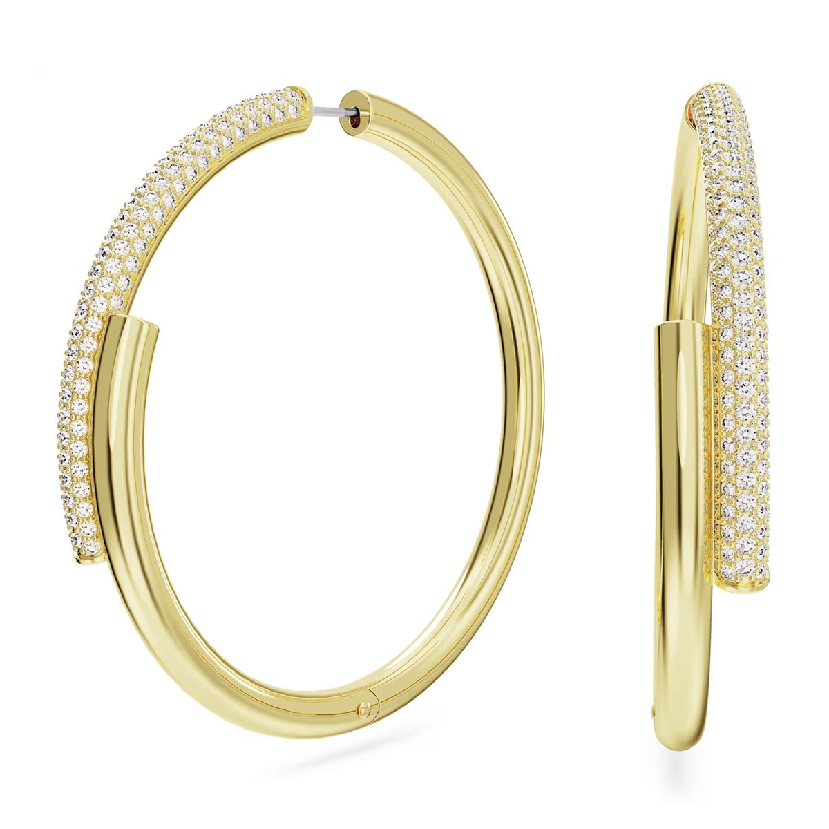 Créoles Swarovski Dextera double anneau - vue 3