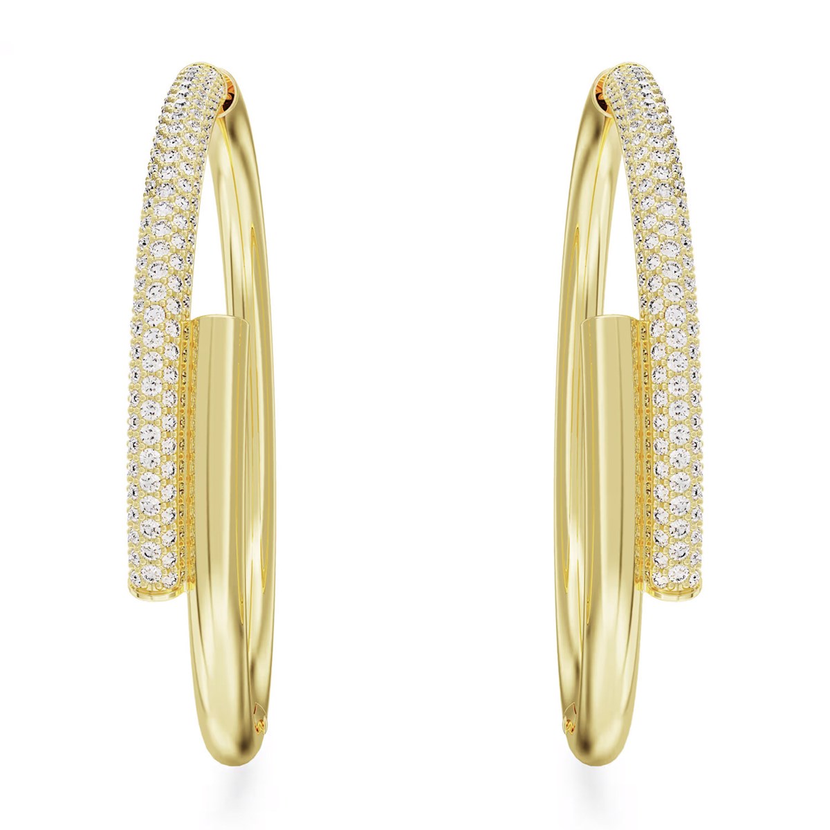 Créoles Swarovski Dextera double anneau - vue 4