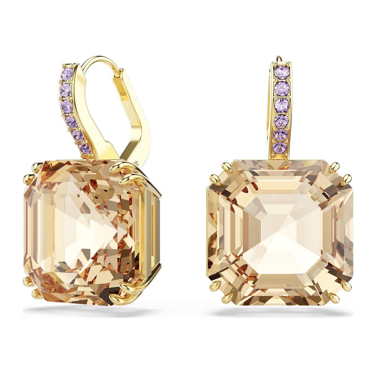 Boucles d'oreilles Swarovski Millenia square