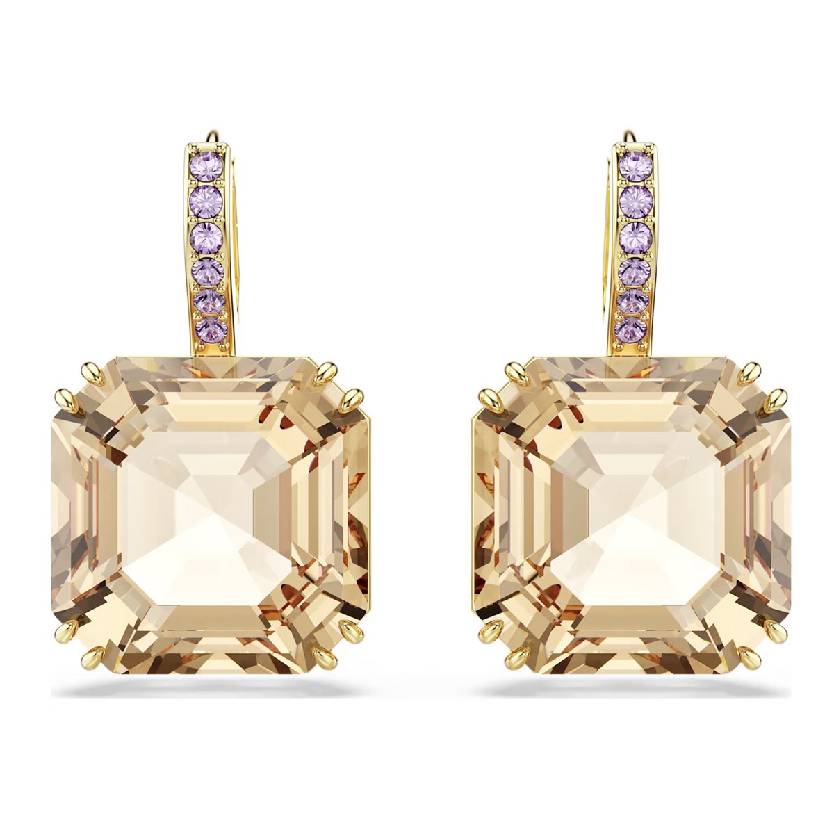 Boucles d'oreilles Swarovski Millenia square - vue 3