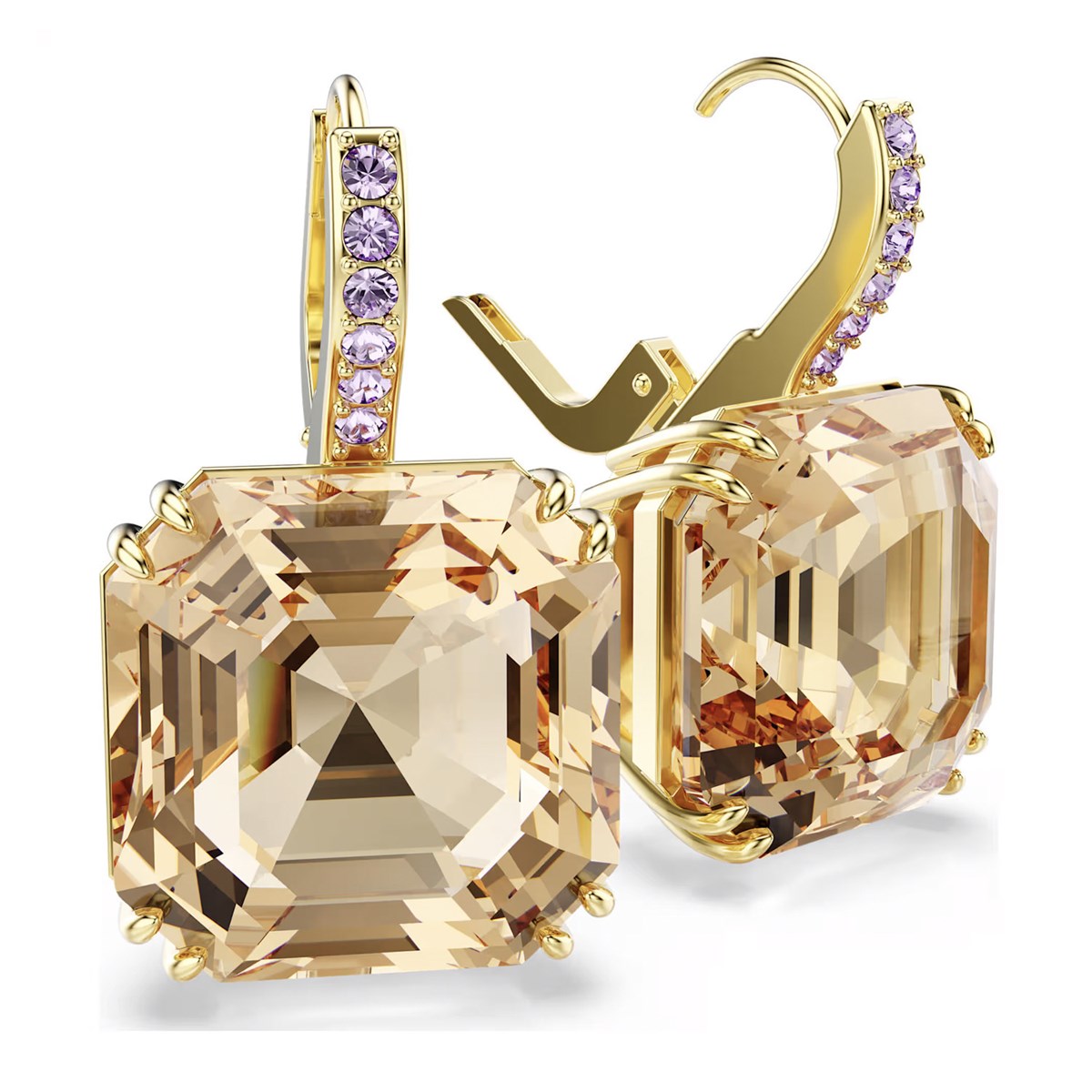 Boucles d'oreilles Swarovski Millenia square - vue 4