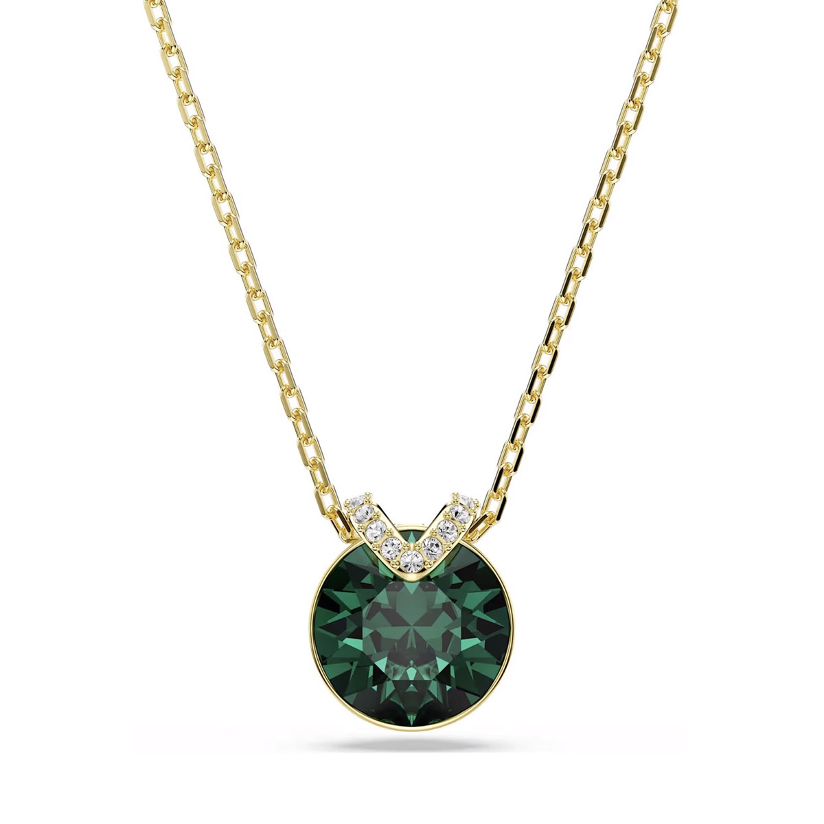 Collier Swarovski Bella V doré vert